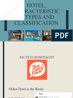 Hotel Characteristics, Types and Classification