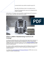 What Is Additive Manufacturing Used For in 3d Printing?
