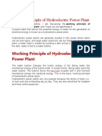 Working Principle of Hydroelectric Power Plant