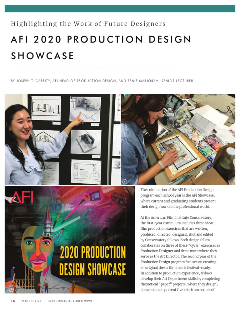 AFI 2020 Virtual Production Design Showcase | PDF | The Arts