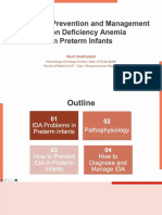 Prevention and Management of Iron Deficiency Anemia in Preterm Infants
