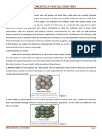 Basic Concepts of Crystal Structure