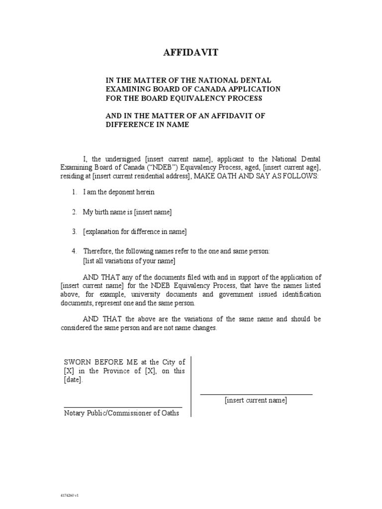 difference-in-name-affidavit-template-pdf