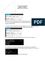 Function Definition: Functional Programming Module 2 - Lesson 2 Introduction To Functions Objective