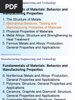 Fundamentals of Materials: Behavior and Manufacturing Properties