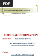 Database Management System: Introduction of DBMS