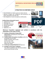 Safe Work Practice in Confined Space: 2019 Vulnerability Refresh & Reminder Program