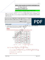 SMA 3261 - Lecture 3 - NFDIF - NBDIF - Stirlings - Divided - Differences