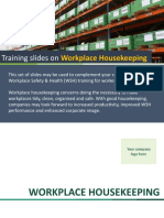 Workplace Housekeeping: Training Slides On