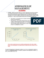 Mathematics of Management Notes