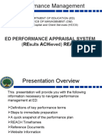 Performance Management: (Results Achieved) Reach