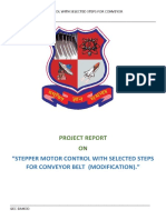 Project Report ON: "Stepper Motor Control With Selected Steps For Conveyor Belt (Modification) ."