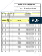 Delivery Part List (Fabricated Items) GE Power India Limited