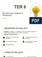 Are There Any Fallacies in Reasoning?: Team 5