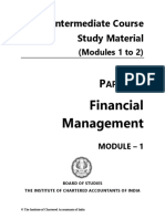 Financial Management: Intermediate Course Study Material