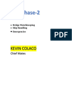 Bridge Watchkeeping Ship Handling and Emergencies Hand Written Notes by Kevin Kolaco