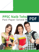 Naib Tehsildar Past Paper Solved MCQs