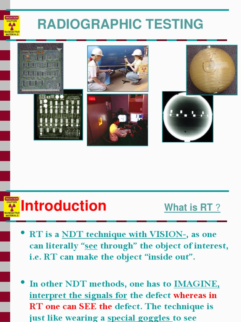 3 Intro To Radiography 03092013 OK | PDF | Radiography | X Ray