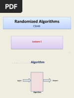 Randomized Algorithms Randomized Algorithms