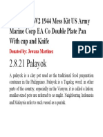 2.7.21 - WW2 1944 Mess Kit US Army Marine Corp EA Co Double Plate Pan With Cup and Knife