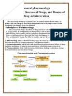 General Pharmacology Definitions, Sources of Drugs, and Routes of Drug Administration