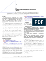 D4188-13 Standard Practice For Performing Pressure In-Line Coagulation-Flocculation-Filtration Test in Water