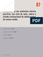 Influência de Um Ambiente Afetivo Positivo, em Sala de Aula, Sobre o Estado Motivacional de Adolescentes Do Ensino Médio