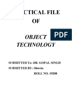 Object Technology File Practical