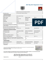 MAT May 2021 Registration Form: Personal Particulars