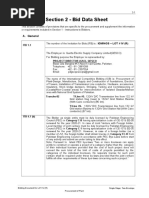 Section 2 - Bid Data Sheet: A. General