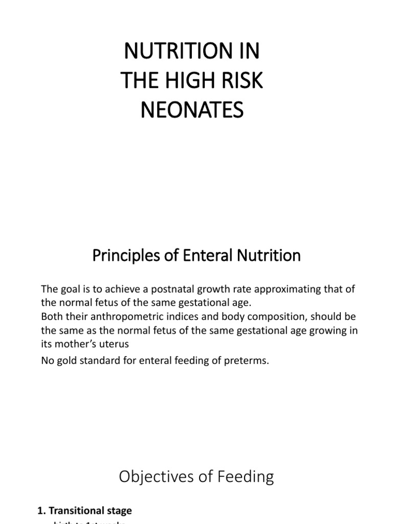 Feeding For High Risk Neonates PDF Low Birth Weight Hypoglycemia