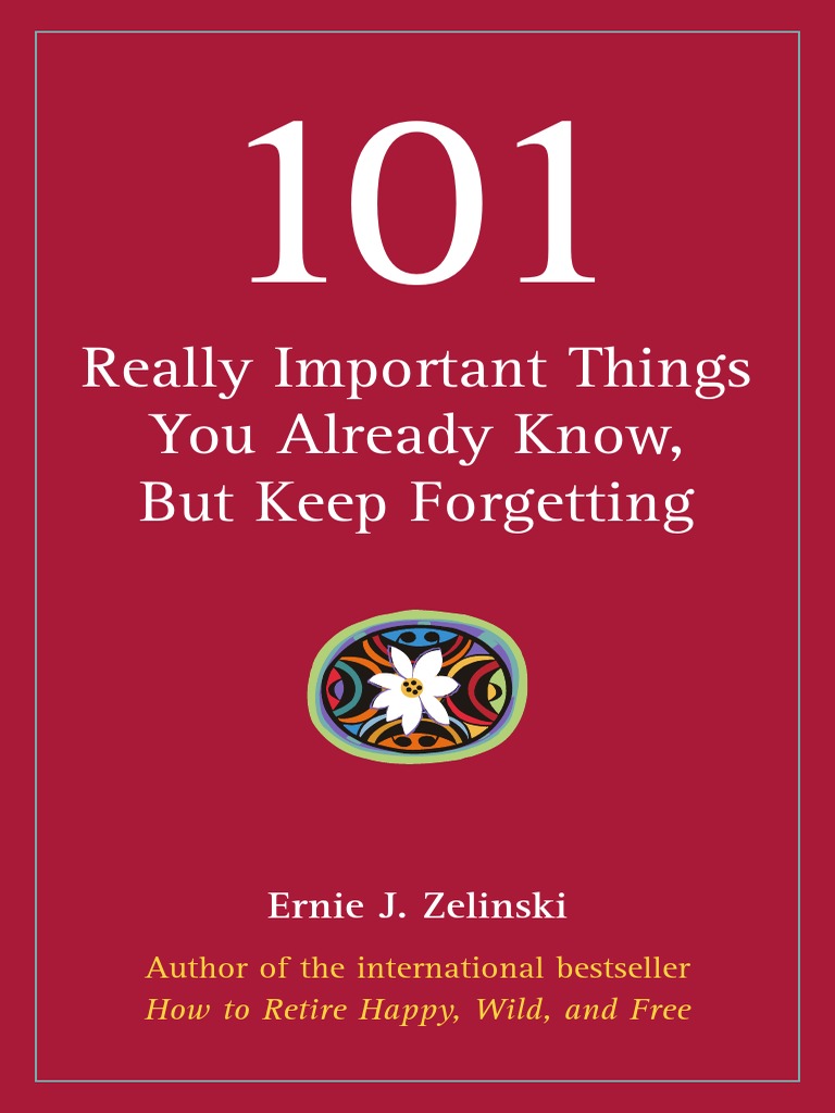 101 Really Important Things You Already Know But Keep Sample