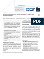 Definition, Classification and Diagnosis of Diabetes, Prediabetes and Metabolic Syndrome 