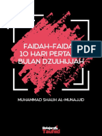 Faidah-Faidah 10 Hari Pertama Bulan Dzulhijjah