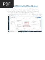 User Manual - Form 60 & Profile 13