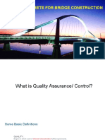 QA/QC of Concrete For Bridge Construction