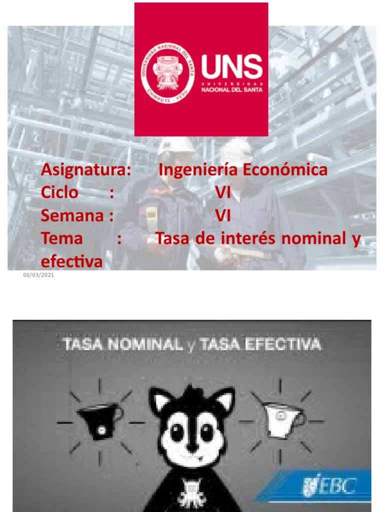 Tasa de Interés: Nominal y Efectiva | PDF | Finanzas y dinero