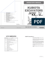 Earthmoving Landscaping - Excavators - Excavator 3.5 AC U35 3 AC - Operation Manual