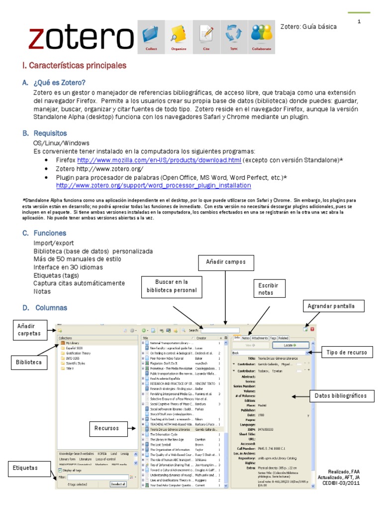 Importar y organizar referencias en Zotero | PDF