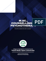 MSC Counselling and Psychotherapy