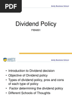 Dividend Policy