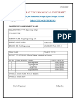 Continuous Assesment Card DE