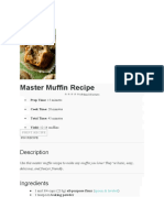 Master Muffin Recipe