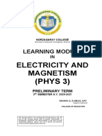 PHYS 5 (Elec&Magnet) - MODULE Prelim
