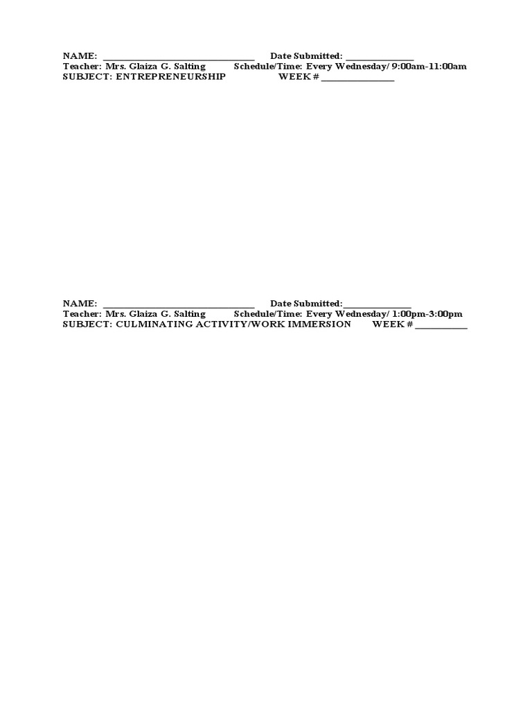 Activity Worksheet Grade 12 | PDF