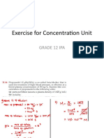Exercise For Concentration Unit: Grade 12 Ipa