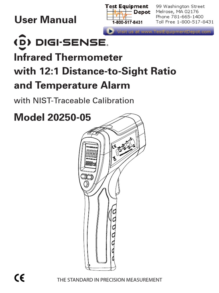 Infrared Thermometer Manual PDF