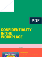 Confidentiality in The Workplace