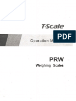 PRW Weighing Scales Manual