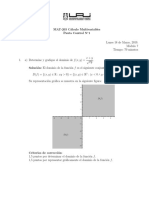 Pauta Control 1 Cálculo Multivariable 2019-1